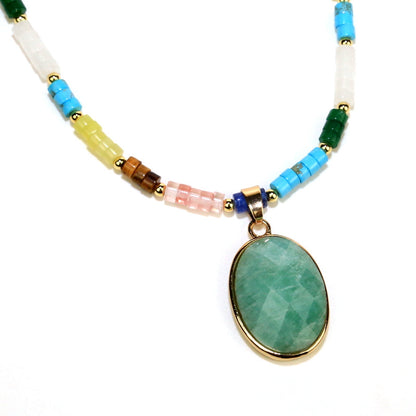 Kralen ketting met steen - MySpirituals