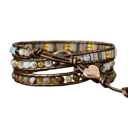 Labradoriet Druppel Wikkelarmband Myspirituals