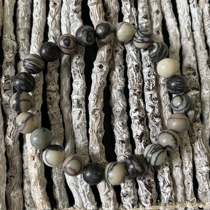 Zwarte Picasso Jaspis Armband