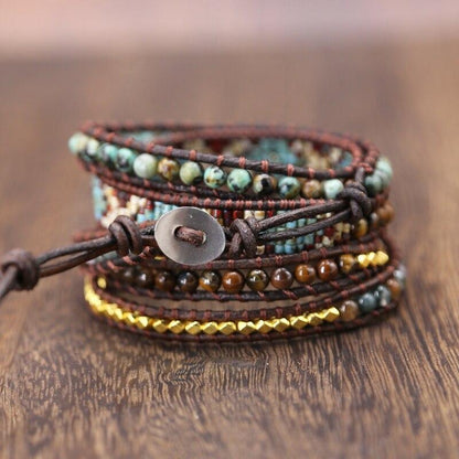 Geweven Bohemian Wikkelarmband Myspirituals