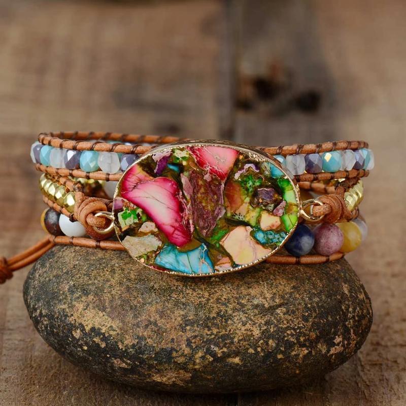 Kleurrijke Bohemian Wikkelarmband Myspirituals