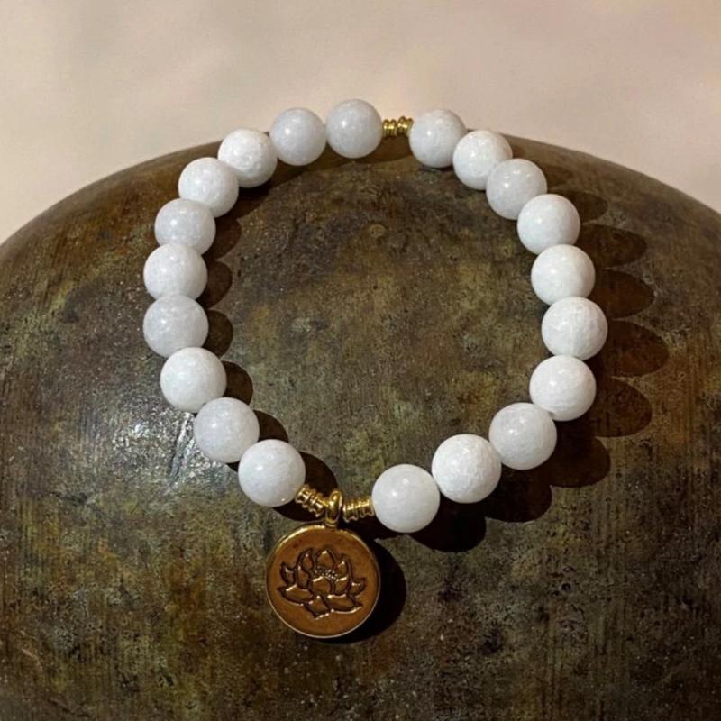 Witte Lotus Armband Myspirituals