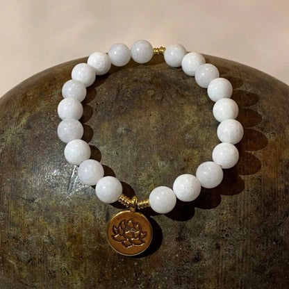 Witte Lotus Armband Myspirituals