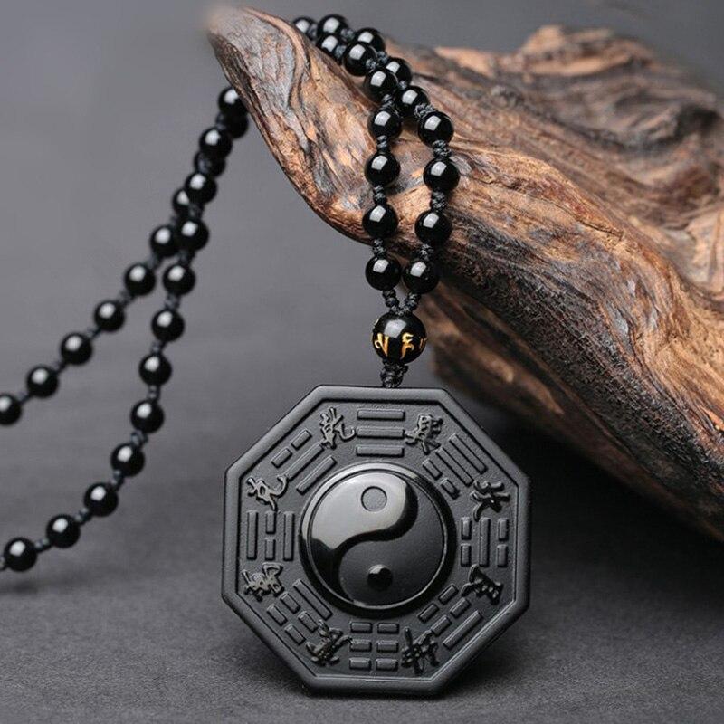 Yin Yang Obsidiaan Ketting Myspirituals