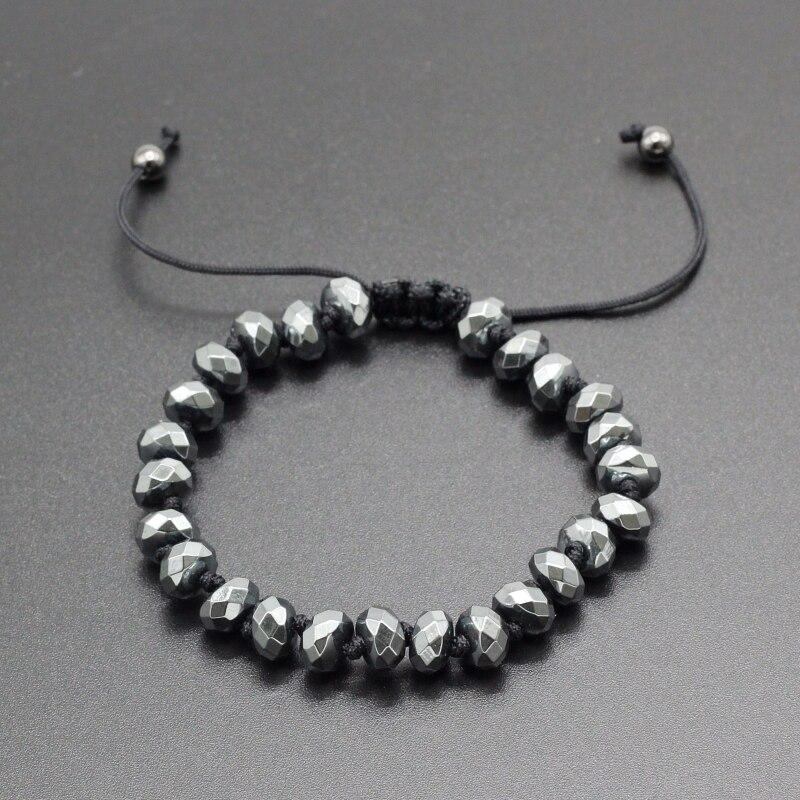 Zwarte Hematiet Kralen Armband Myspirituals